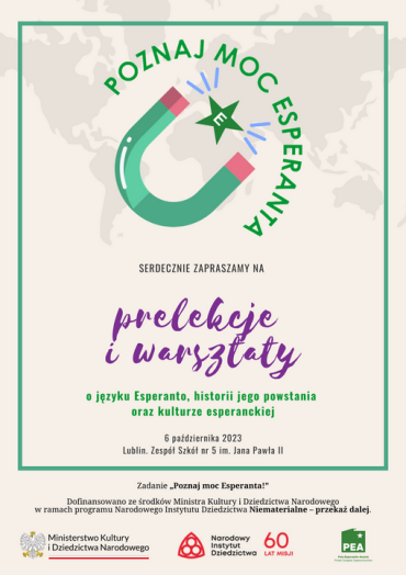 plakat spotkania poznaj moc esperanta